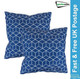 Outdoor Pair Of Scatter Cushions - Breen Cube Garden Outdoor Patio