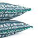 Pair of Teal Fern Scatter Cushions