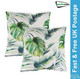 Pair of Botanical Leaf Scatter Cushions