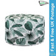 Outdoor Botanical Pouf Ottoman