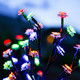 Set of 2 Solar Flower Tree Stake Lights Garden Outdoor Patio