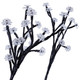 Set of 2 Solar Flower Tree Stake Lights Garden Outdoor Patio