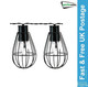 8 LED Metal Bulb Eco Solar Outdoor Garden Patio Lights