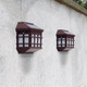 Gardenwize Lantern-Style Solar Fence Lights (Pack of 2)