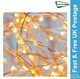 Gardenwize PACK OF 2 100 LED Solar copper string lights