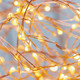 Gardenwize PACK OF 2 100 LED Solar copper string lights