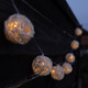 2m Solar Wicker Ball LED String Lights