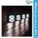 Gardenwize Solar Powered Deck Fence Wall Lights (Pack of 4)