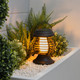 Gardenwize 2-in-1 Solar Yellow Flame/Bug Zapper Lantern