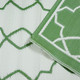 Vintage Outdoor Rug 150cm x 250cm - Green/White