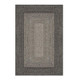 Faux Jute Outdoor Rug 80cm x 150cm - Dark Grey