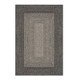 Faux Jute Outdoor Rug 80cm x 150cm - Dark Grey