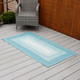 Gardenwize Outdoor Ocean Blue Jute Effect Rug 80x150cm