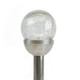 Gardenwize Pack of 6 8cm Solar Crackle Glass Ball Stake Solar Light