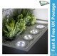Gardenwize Pack Of 4 Solar Deck Lights