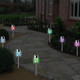 Gardenwize Pack Of 4 Solar Crystal Stake Lights