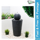 Gardenwize Solar Plinth & Ball Water Feature