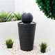 Gardenwize Solar Plinth & Ball Water Feature