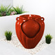 Gardenwize Solar Red Terracotta Cascading Water Feature