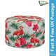 Gardenwize Flamingo/Palms Tree Pattern Ottoman