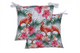 Gardenwize Flamingo/Palms Tree Pattern Pair Of Seat Cushions