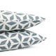 Geometric Print Scatter Cushion Pair - Grey/White