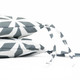 Gardenwize Grey & White Geometric Pattern Pair Of Seat Cushions