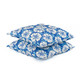 Gardenwize Blue Hawaiian Pattern Pair Of Scatter Cushions