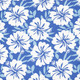 Gardenwize Blue Hawaiian Pattern Pair Of Scatter Cushions