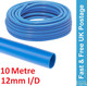 Cold Water Pipe Hose PVC Tube 13mm (1/2") Caravan Motorhome Campervan 10 Metre