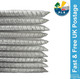 Heavy Duty Galvanized Steel Ribbed 14" J Pin Ground Peg Anchor Tent Marquee x 50