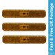 Amber Side Marker LED 12v Lamp Light Stick On Adhesive Caravan Motorhome x 3