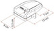 Fiamma Safe Door High Security Frame Lock Caravan Motorhome White - 08022-01