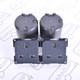 C-Line 230v Socket 13A 3 Pin Mains Outlet + Back Box CBE Caravan VW Campervan x2