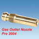 Caravan External Gas Outlet Nozzle LPG BBQ Point Connector Pre 2004 Motorhome