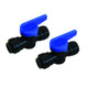 John Guest Push Speed Fit Water Pipe Fitting 12mm In-Line Shutoff Valve x 2