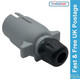 Caravan Towing Plug Socket 7 Pin 12 S Type Grey Plug Connector Towbar Socket