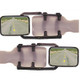 Caravan Towing Mirrors Car Door Wing Mirror Extensions Easy Fit 4x4 Europe XL x2