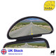 Hercules Auxiliary Blind Spot Caravan Trailer Towing Single Mirror Haba x 2