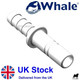 WHALE Push Speed Fit Water Pipe Fitting Connector Adaptor 12mm 3/8" Hose