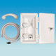 WHALE Swim And Rinse Shower External Outdoor White Caravan Motorhome RT2658