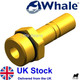 WHALE Push Speed Fit Water Pipe Fitting Connector Stem Adaptor Male 1/2 BSP 12mm