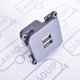 C-Line Twin USB Socket Outlet 2.1A CBE Caravan Motorhome VW Campervan Boat x 5