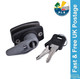 WD Replacement Door Lock Fitting & Barrel c/w 2 Keys Caravan Motorhome - WD005