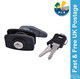 WD Replacement Door Lock Fitting & Barrel c/w 2 Keys Caravan Motorhome - WD123