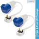 Main Hook Up UK Conversion Lead Plug Adaptor Camping Caravan Site Electric x 2
