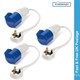 Main Hook Up UK Conversion Lead Plug Adaptor Camping Caravan Site Electric x 3