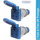Main Hook Up Short UK Conversion Socket Adaptor Camping Caravan Site Electric x2