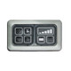 VEGAS Control Panel 12v Battery/Water c/w Surround Caravan Motorhome BC21008