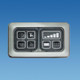 VEGAS Control Panel 12v Battery/Water c/w Surround Caravan Motorhome BC21008